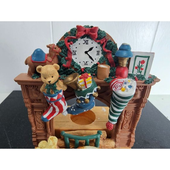 House of Lloyd Christmas Around the World By the Fire Resin Votive Candle Holder - Picture 2 of 5